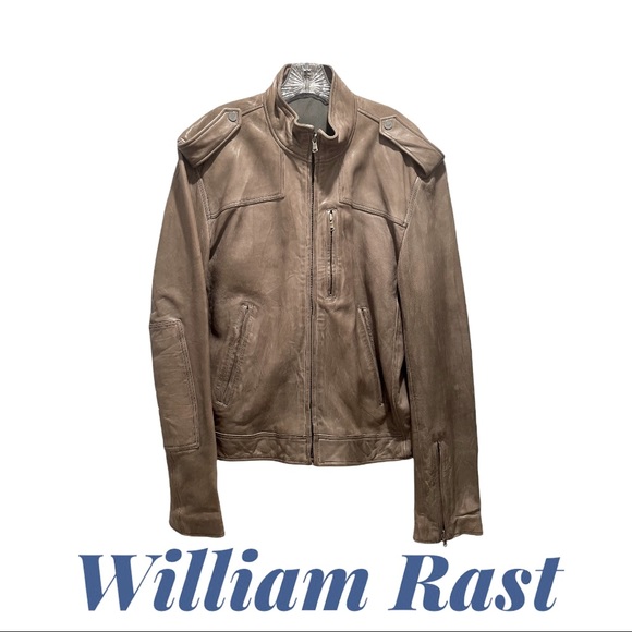 William Rast men’s camel moto jacket XL